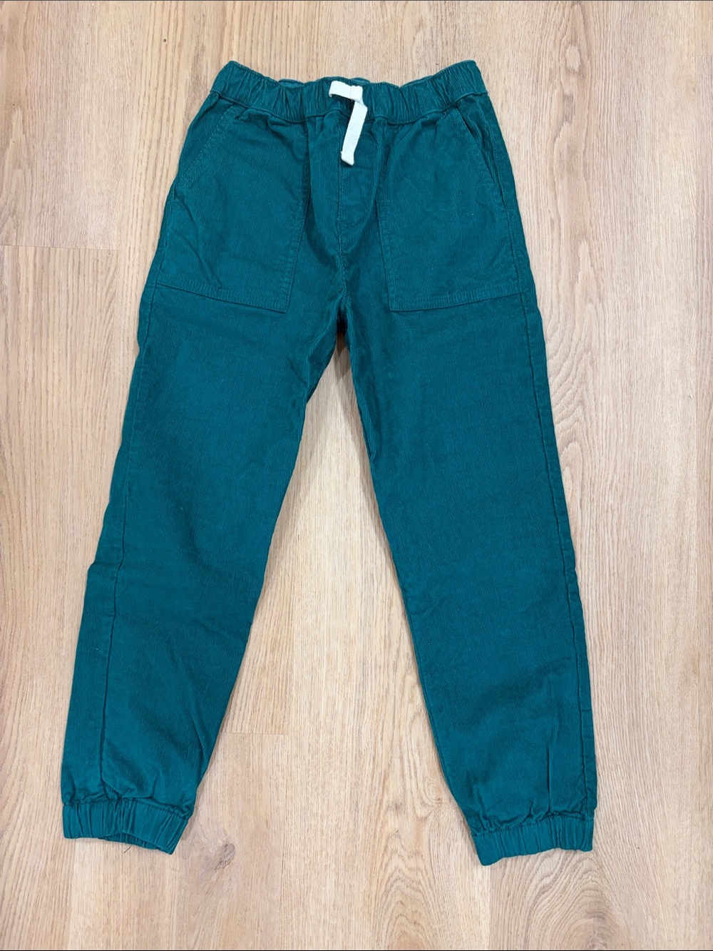 Hanna Andersson Teal Drawstring Jogger Pants size 6-7